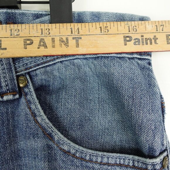 Lawman Jeans Womens Size 34x34 Bootcut Flared Light Wash Western Rodeo Cowboy - Picture 4 of 12